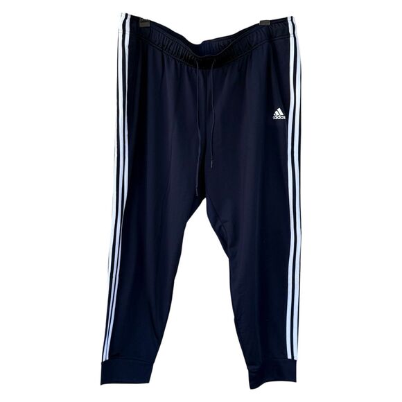NWT Adidas Essential Tapered 3-stripe Navy Track Pants Women’s Plus Size 3X - Picture 1 of 4